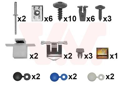 VAN WEZEL Montageset, bumper 5894794 VAN WEZEL 5894794 Montageset, bumper