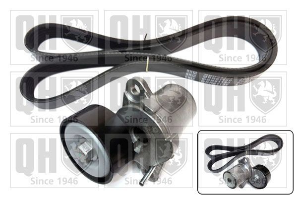 V-Ribbed Belt Set QUINTON HAZELL QDK99 QUINTON HAZELL QDK99 Volkswagen TOUAREG 2005 Serpentine belt kit price