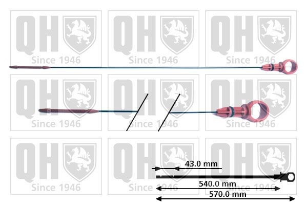 Oliepeilstok QUINTON HAZELL QOD103 QUINTON HAZELL QOD103: Peilstok Peugeot 207 2024