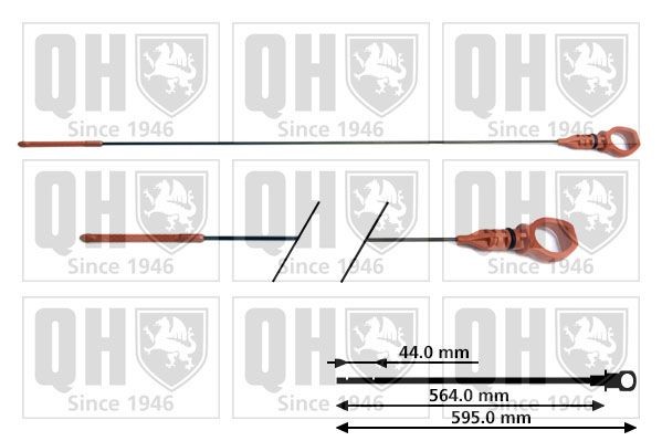 QUINTON HAZELL Oliepind QOD112 QUINTON HAZELL QOD112 originale Orion Mk1 (AFD) Oliestandsmåler hvad koster