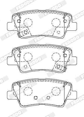FERODO Kit pastiglie freni FDB5041 FERODO FDB5041 Kit pastiglie freni HYUNDAI Elantra VI Sedan (AD, ADA) 1.6 123 CV 2024
