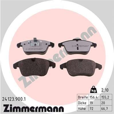 ZIMMERMANN Brake pad set 24123.900.1 24123.900.1 ZIMMERMANN racing brake pads for VOLVO V70