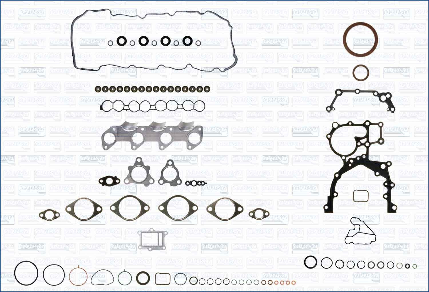 AJUSA Motor pakking, complete set 51072300 Hyundai ACCENT Carterpakking set AJUSA 51072300