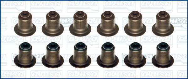 AJUSA Kit guarnizioni, Stelo valvola 57073800 AJUSA 57073800 Gommini valvole BMW i8 i12 originali prezzo