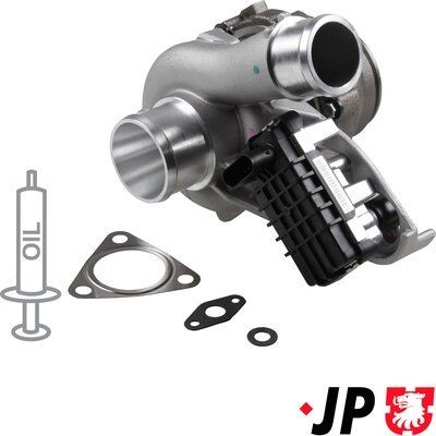JP GROUP Turbocompressor 3117400200 Turbocompressor JP GROUP Peugeot 206 3117400200