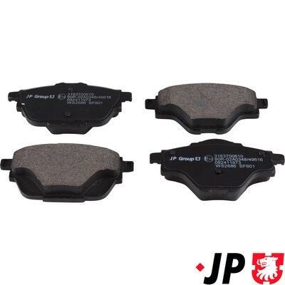 JP GROUP Brzdové doštičky/platničky 3163700610 Športové brzdové doštičky JP GROUP Peugeot 308 3163700610
