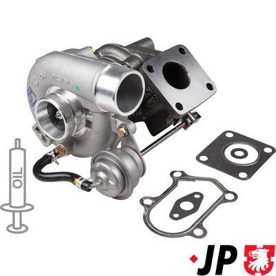 JP GROUP Turbocompressor 4117400300 Turbocompressor sobrealimentação JP GROUP Peugeot 206 4117400300