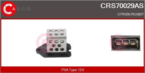 CASCO Resistore addizionale, Elettromotore-Ventola radiatore CRS70029AS CRS70029AS costo Resistenza ventola abitacolo CITROËN C8 CASCO