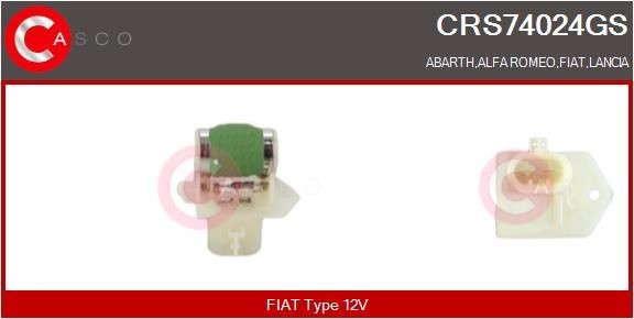 CASCO Eeltakistus, elektrimootor-radiaatorivent. CRS74024GS Salongipuhuri takisti CASCO YPSILON CRS74024GS odav