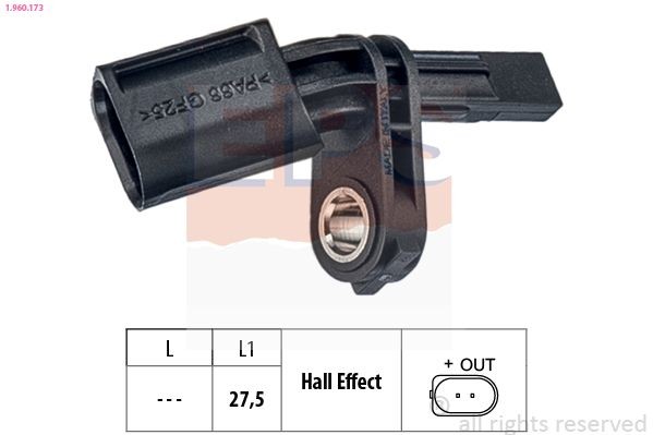 EPS ABS-givare 1.960.173 1.960.173 EPS sensor hjulvarvtal VW POLO