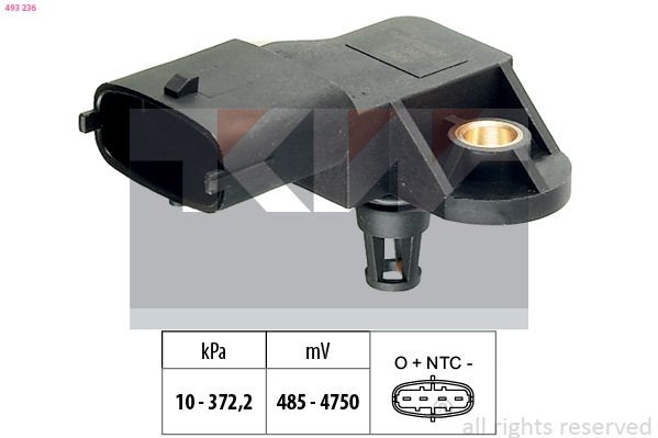 KW Turbodruksensor 493 236 493 236 Turbodruksensor FORD USA EXPLORER KW