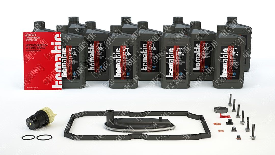 TCMATIC Kit tagliando cambio automatico 105.108.2004 Costo Kit componenti, cambio olio-cambio automatico TCMATIC MERCEDES-BENZ 105.108.2004