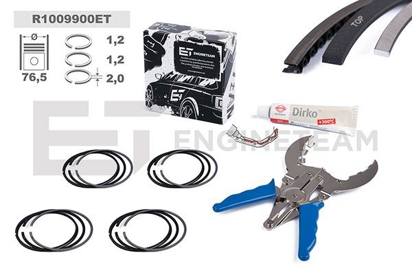 ET ENGINETEAM Piston Ring Kit R1009900ET VW VENTO ET ENGINETEAM piston rings R1009900ET