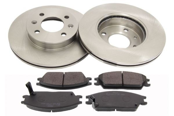 MAPCO Bromssats, skivbroms 47573 47573 Bromsskivor och bromsbelägg MAPCO HYUNDAI GALLOPER
