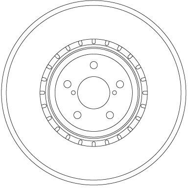 TRW Bromsskiva DF6923S TRW DF6923S Bromsskivor sport Subaru Forester SJ original