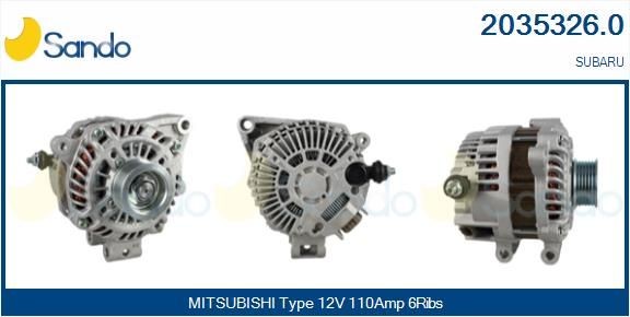 SANDO Alternatore 2035326.0 2035326.0 SANDO Generatore SUBARU prezzo