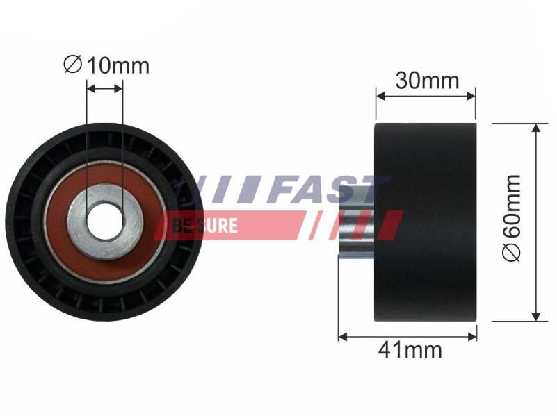 FAST Geleiderol, distributieriem FT44087 Geleide rol / omdraairol getande riem FAST DUSTER FT44087 goedkoop