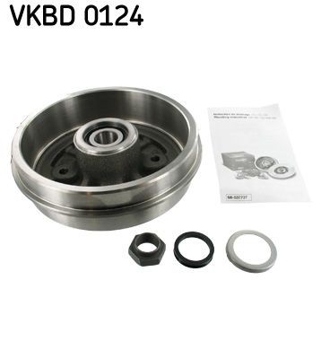 SKF Brzdový bubon VKBD 0124 Bubnové brzdy SKF SKODA VKBD 0124