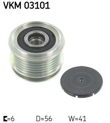 SKF Ģeneratora brīvgaitas mehānisms VKM 03101 VKM 03101 Ģeneratora brīvgaitas mehānisms AUDI A6 SKF