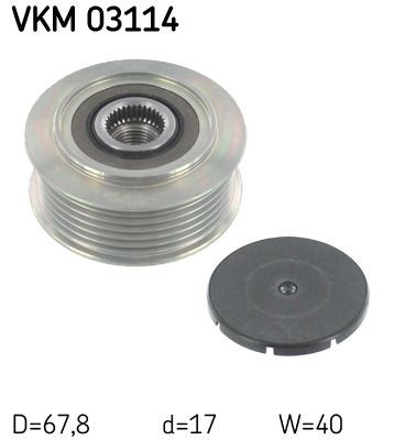 SKF Poulie roue libre, alternateur VKM 03114 Pièces détachées pour alternateur SKF XC 90 VKM 03114 pas cher