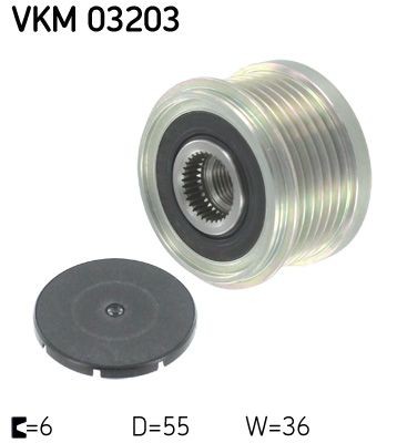 SKF Dispositivo ruota libera alternatore VKM 03203 VKM 03203 costo Puleggia alternatore ALFA ROMEO 145 SKF