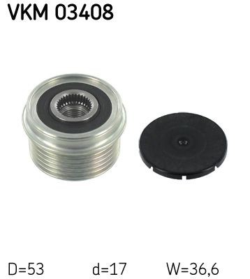SKF Voľnobeżka alternátora VKM 03408 SKF VKM 03408 Jednotlivé diely Ford Mondeo b5y lacné