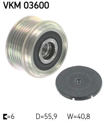 SKF Voľnobeżka alternátora VKM 03600 VKM 03600 Jednotlivé diely MITSUBISHI PAJERO PININ SKF