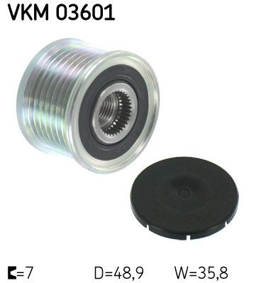 SKF Vapaakytkin VKM 03601 VKM 03601 SKF Laturin osat Nissan QASHQAI hinta