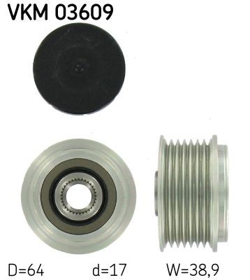 SKF Ελεύθερη περιστροφή γεννήτριας VKM 03609 SKF VKM 03609 Μεμονωμένα εξαρτήματα Nissan Patrol GR Y61 σε χαμηλές τιμές