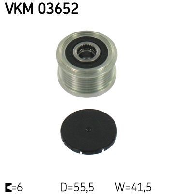 SKF Generatortomgang VKM 03652 Generator tilbehør SKF Volvo XC40 VKM 03652