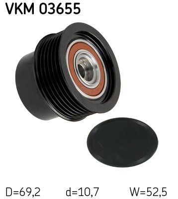 SKF Alternator Freewheel Clutch VKM 03655 SKF VKM 03655 Alternator Freewheel Clutch VOLVO 260 Saloon (P262, P264) 2.8 129 hp 1981