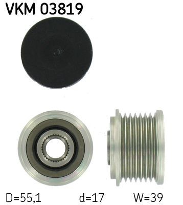 SKF Vapaakytkin VKM 03819 SKF VKM 03819 Mercedes CLS c219 laturin vapaakytkin vaihto hinta