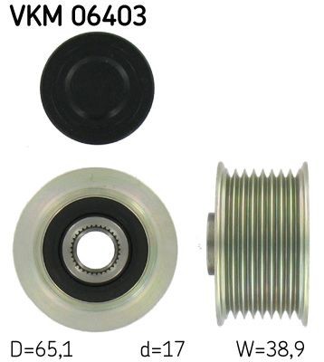 SKF Voľnobeżka alternátora VKM 06403 VKM 06403 SKF Remenica alternátora Ford USA lacné