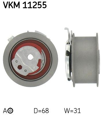 SKF Strammehjul, registerreim VKM 11255 SKF VKM 11255 Strammerull, tannrem JEEP COMPASS originale