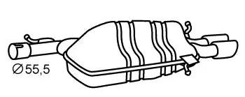 VEGAZ Bakre eksospotte AS-170IMA Bakre lyddemper VEGAZ Audi Q3 AS-170IMA