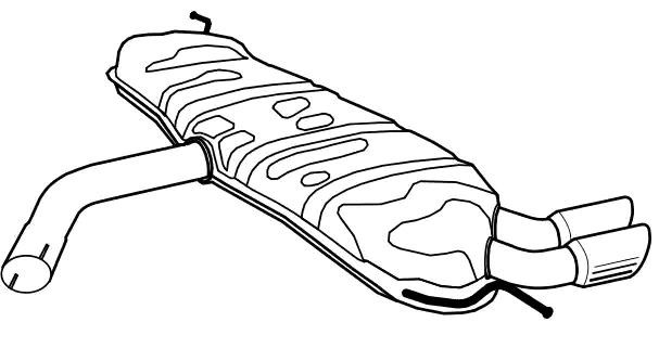 Bagpotte VEGAZ AS-300 VEGAZ AS-300 Lydpotte sport og universal Audi A3 2005