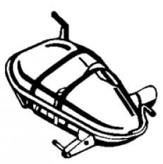 VEGAZ Rear silencer BS-456 VEGAZ BS-456 genuine BMW 1 Series E81 mufflers price