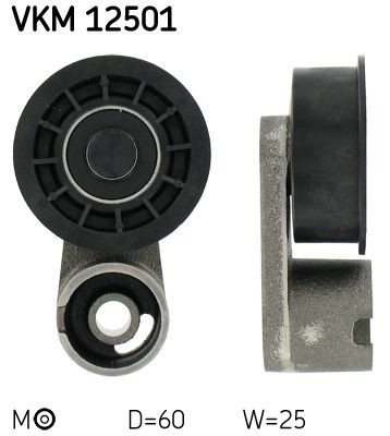 SKF Strammehjul, registerreim VKM 12501 SKF VKM 12501 Strammerull, tannrem ALFA ROMEO 145 (930) billige