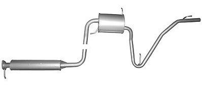 Izplūdes gāzu trokšņa slāpētājs (pēdējais) VEGAZ DIS-16 VEGAZ DIS-16 Izplūdes gāzu trokšņa slāpētājs DAIHATSU CUORE 2012