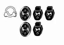 VEGAZ Monteringssæt, udstødningssystem FA-169 VEGAZ FA-169 Udstødning FORD FOCUS kombi (DNW) 2001