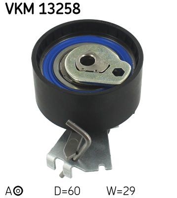 SKF Spannrolle, Zahnriemen VKM 13258 Spannrolle, Zahnriemen SKF Peugeot 4007 VKM 13258