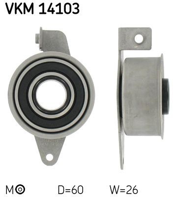 SKF Strammehjul, registerreim VKM 14103 SKF VKM 14103 Strammerull, tannrem Ford P 100 billige