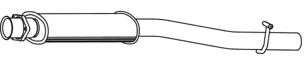 VEGAZ Keskiäänenvaimentaja MS-336 VEGAZ MS-336 LAND ROVER DEFENDER Keskiäänenvaimentaja halvat