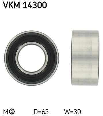 SKF Pingutusrull, Hammasrihm VKM 14300 Pingutusrull, hammasrihm SKF Ford KA VKM 14300