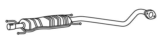 VEGAZ Middle silencer OS-420AT VAUXHALL ASTRA VEGAZ middle silencer OS420AT