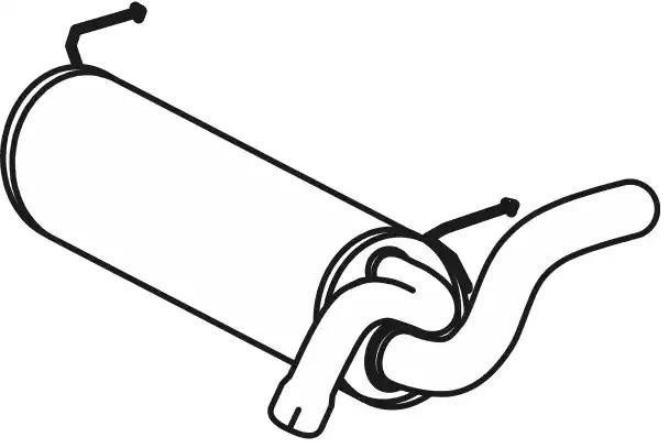 VEGAZ Einddemper OS-758 Chevrolet CRUZE Achterdemper voor de uitlaat VEGAZ OS-758