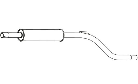 VEGAZ Vidējais izpl. gāzu trokšņa slāpētājs OS-763 VEGAZ OS-763 Vidējais trokšņa slāpētājs Opel MERIVA orģinālās