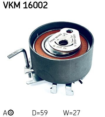 SKF Timing belt tensioner pulley VKM 16002 SKF VKM 16002 VOLVO V60 timing belt tensioner pulley replacement
