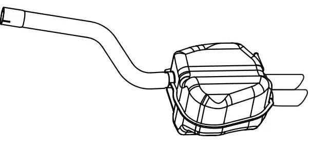 VEGAZ Silencieux arrière SKS-127 SKS-127 VEGAZ Silencieux CUPRA pas cher