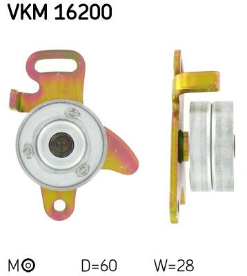 SKF Kiristysrulla, hammashihnat VKM 16200 SKF VKM 16200 Renault Espace 5 kiristysrulla, hammashihnat